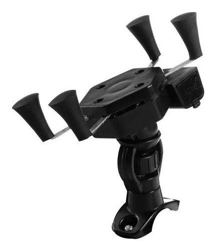 Imagen 3 de 5 de Soporte Celular Moto Con Cargador Usb Motoscba