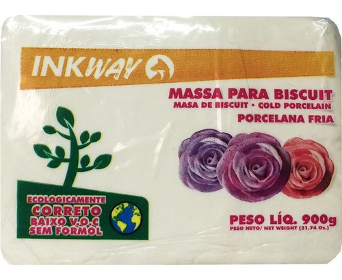 Massa P/ Biscuit Natural 900g Inkway