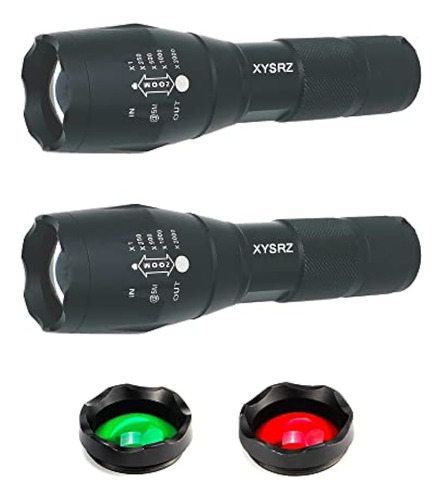 Xysrz 3-color-light Linterna Con Lente Roja N Verde Linterna