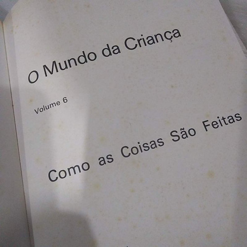 Livro Enciclopedia Mundo Da Criança Vol 6