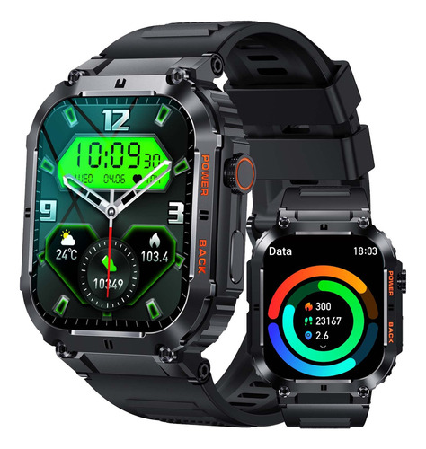 Reloj Inteligente Militar Hombre Deportivo Salud K57 Ineyes