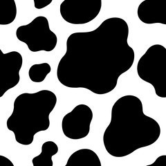 Imagem 1 de 3 de Papel De Parede Textura De Vaca Repetida Marrom E Branco Dia
