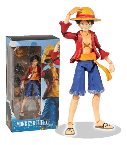 Boneco Monkey D. Luffy One Piece 18cm - Frete Grátis