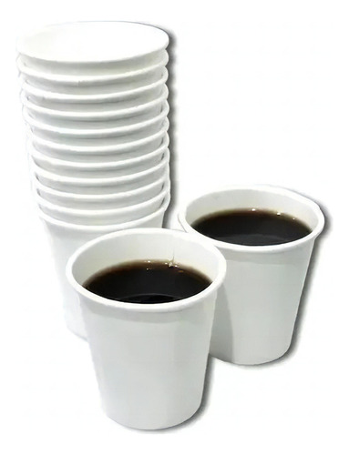 Copo Papel Branco Biodegradável Térmico Café/chá 180ml 50 Un