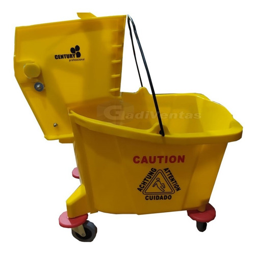 Coche Escurridor De Trapeador Limpieza Pisos Carrito 36 L