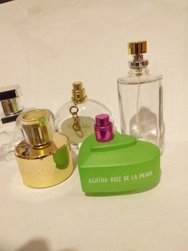 Frascos Vacios De Perfume Lote Son 5 Hermosos (Usado)