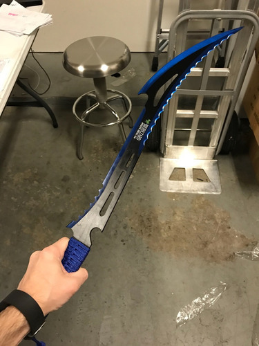 Machete Zombie 5 Colores A Escoger Katana Ninjato 102051 Color Azul