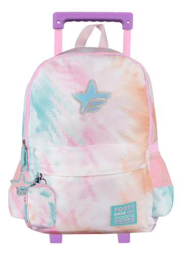 Mochila Footy Big Kids F1061 Batik Carro 18 Rosa