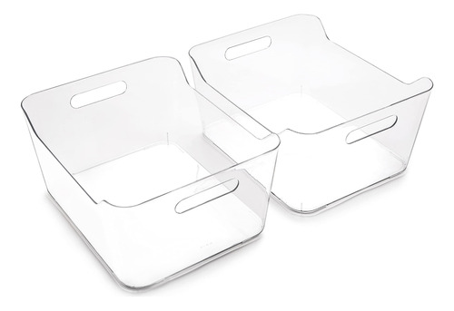 Bino - Cubo De Almacenamiento De Plastico Transparente Con A