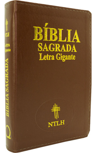Bíblia Sagrada Marrom Escuro Com Índice: Letra Gigante Ntlh, De Vários Cooperadores. Única, Vol. Único. Editorial Edifique, Capa Mole, Edição 1a Edição Em Português, 2024