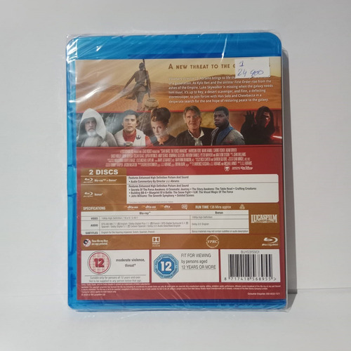Star Wars The Force Awakens Blu-ray Nuevo Musicovinyl
