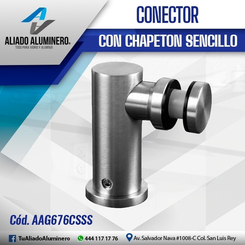 Conector Con Chapeton Sencillo Aag676csss