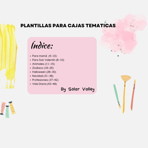 50 Plantilla Tematica Caja Regalo A4 Imprime En Casa Digital