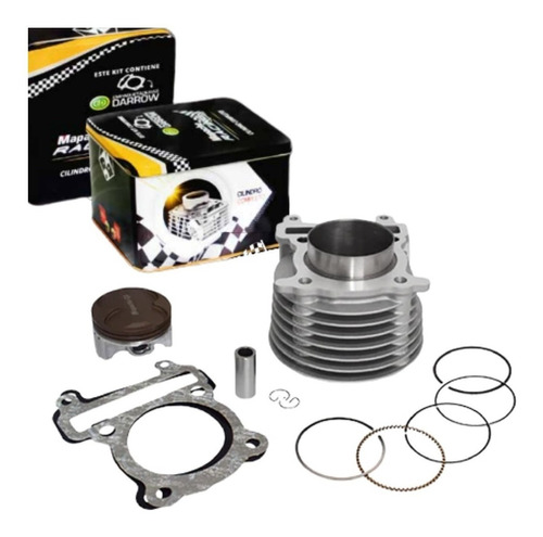 Kit Cilindro Completo Bws 125 Repotenciado A 160 Cc Mapache