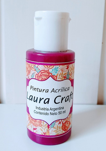 Imagen 3 de 6 de Acrílicos Laura Craft X 5 Colores Set De Rosas