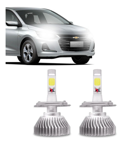 Imagem 1 de 4 de Kit Super Led Onix 2014 2015 2016 2017 Foco Simples 6000k