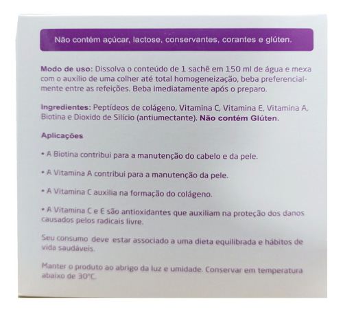 Suplemento Alimentar Pó New Skin C/ 30 Saches 11g Divinité