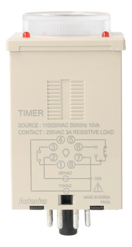 Temporizador 30m On Delay Spdt.spst Autonics Ate-30m-110/220