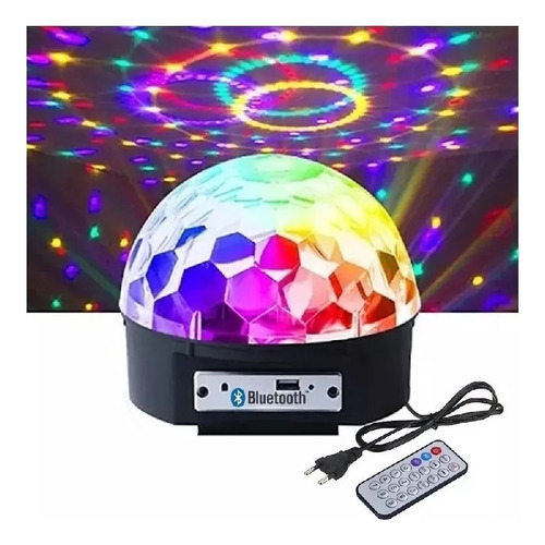 Bola De Luces Con Parlante Led Bluetooth Y Usb Calidad