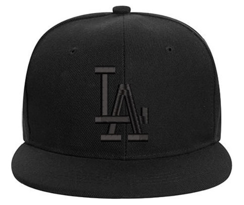 Gorro Snapback Visera Plana Los Angeles Dodgers Mlb Bordado