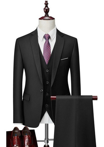 Traje De Novio Para Hombre Business 3 Piezas