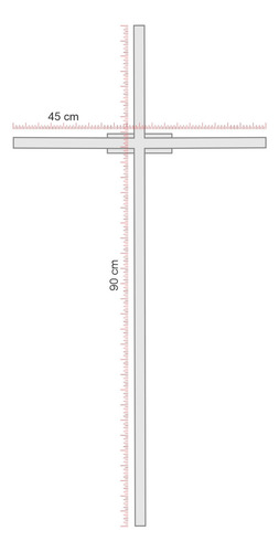 Luminária Arandela Led Indireta 1 Metro Luminalux Fit Cruz Branco