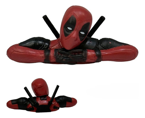 Set 2 Figuras De Marvel Deadpool Decorativas Superficie Pvc 