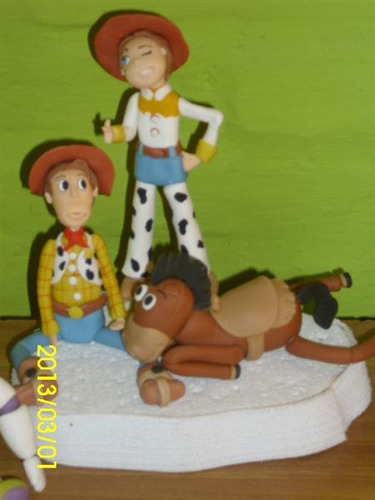 Toy Story Adorno En Porcelana Fría Para Tu Torta