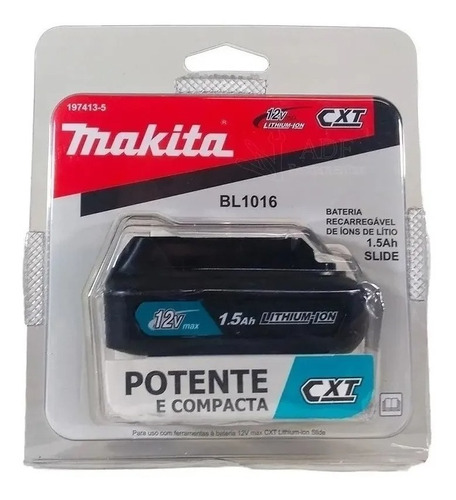 Makita - Bateria 12v 1.5 Ah  Bl1016 P/ Hp331d Hp333d Td110d