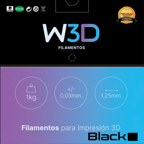 Filamento W3d Pla Colores