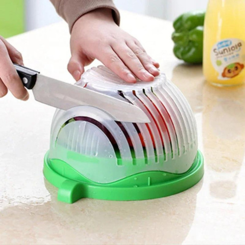 Cuenco Cortador De Ensalada Colador Promaker Cocinaperfecta