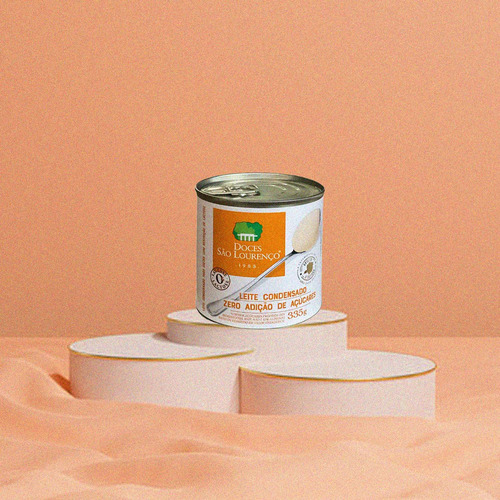 Leite Condensado Zero Lactose Zero Açúcar São Lourenço Lata 335g