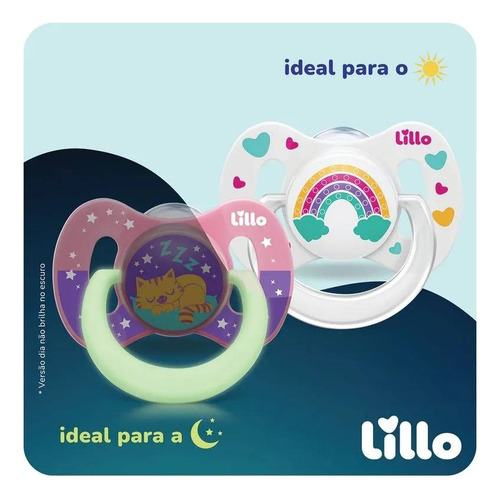Chupeta Bico De Silicone Funny 6m+ Lilás - Lillo