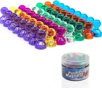 Comprar 56 Imanes Coloridos Para Pizarra Blanca Y 7 Imanes Fuertes