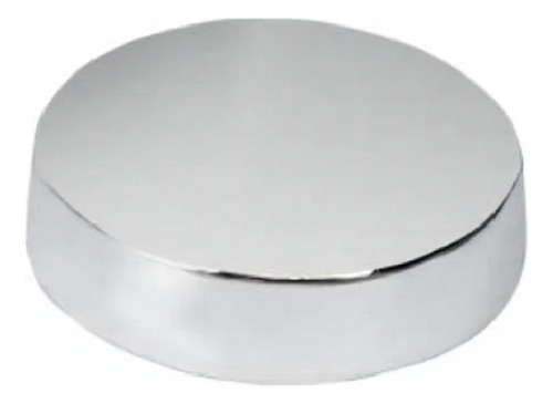 Acabamento Para Espelho Prata Aluminio Botao Rosca Interna