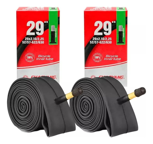 Kit X2 Cámaras Bicicleta Chaoyang 29  X 2.1/2.2 Válvula Auto
