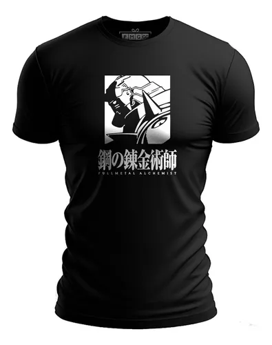 Fullmetal Alchemist Brotherhood Anime T Shirt 100% Algodão