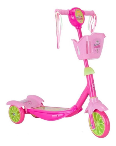 Patinete Unik Toys Prinsesinhas Lory  rosa  para crianças