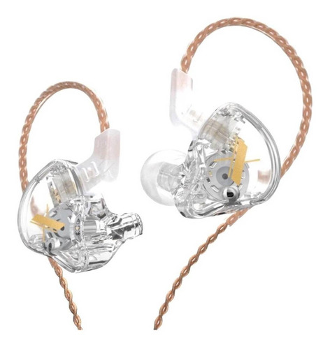 Audífonos In-ear KZ EDX Sin micrófono Crystal Transparente