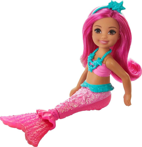 Barbie Dreamtopia Chelsea - Muñeca Sirena, 6.5 Pulgadas Con 