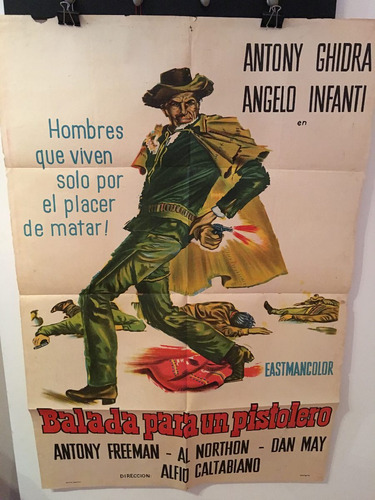 Afiche De Cine Original - Balada Para Un Pistolero