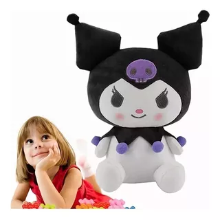 Peluche Kuromi Lovely Purple My Melody Excelente Calidad25cm