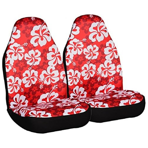 670346red Funda Universal Asiento De Cubo Estampado Haw...