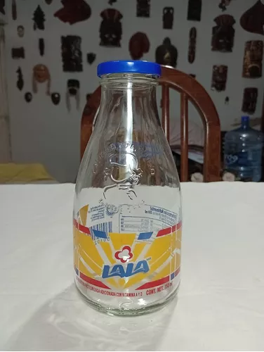 Botella de vidrio Leche