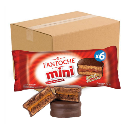 Alfajor Mini Chocolate Fantoche 24u X 150g