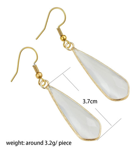 Pendientes De Piedras Preciosas Naturales Para Mujer, De De