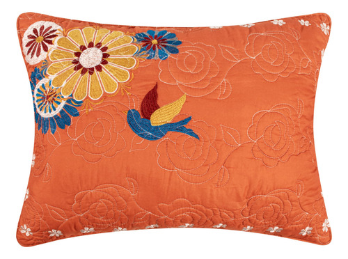 Funda De Almohada Estándar Color Naranja Topanga