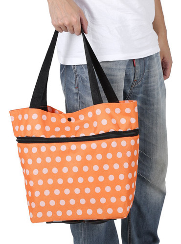 Bolsa De Compras, Material De Tela Oxford, Plegable, Doble P
