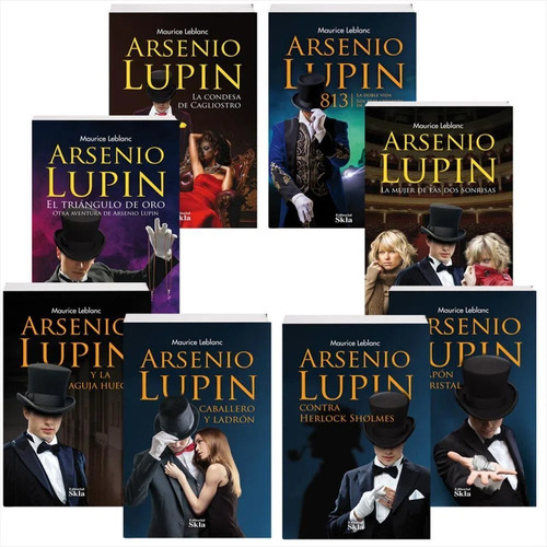 Colección Arsenio Lupin 8 Libros (paquete Con Estuche)