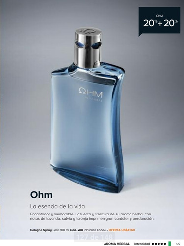 Perfume Para Hombre Ohm By Yanbal